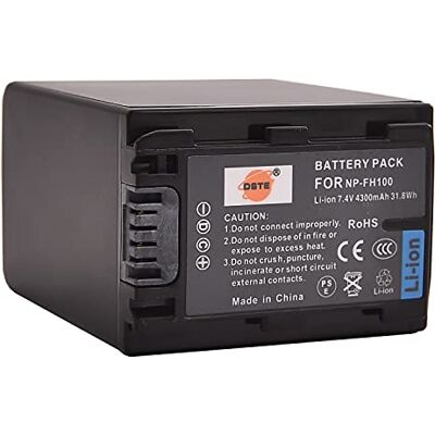 DSTE NP-FH100 Batteria di ricambio compatibile per Sony DCR-DVD202E DCR-DVD203 DCR-DVD203E DCR-DVD205 DCR-DVD306 DCR-DVD306E DCR-DVD308 DCR-DVD403 DCR-DVD405 DSTE NP-FH100 Batteria di ricambio compatibile per Sony DCR-DVD202E DCR-DVD203 DCR-DVD203E DCR-DVD205 DCR-DVD306 DCR-DVD306E DCR-DVD308 DCR-DVD403 DCR-DVD405