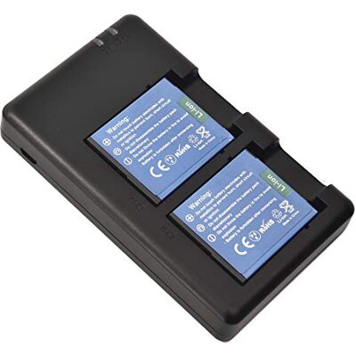 DSTE NP-BG1 Batteria di ricambio (2 pacchetti) e caricatore rapido doppio Compatibile per Sony DSC-H10 DSC-H20 DSC-H30 DSC-H50 DSC-H55 DSC-H70 DSC-H90 DSTE NP-BG1 Batteria di ricambio (2 pacchetti) e caricatore rapido doppio Compatibile per Sony DSC-H10 DSC-H20 DSC-H30 DSC-H50 DSC-H55 DSC-H70 DSC-H90