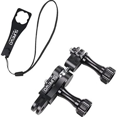 SUREWO Supporto per braccio di estensione a doppia rotazione compatibile con Go pro Hero 13 12 11 10 9 8 7 6 5 Black, DJI Osmo Action 5 Pro/4/3/2, AKASO, Camppark e altro SUREWO Supporto per braccio di estensione a doppia rotazione compatibile con Go pro Hero 13 12 11 10 9 8 7 6 5 Black, DJI Osmo Action 5 Pro/4/3/2, AKASO, Camppark e altro