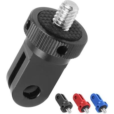 MotuTech 1/4" Vite Adattatore per Supporto Treppiede in Alluminio per Action Camera Universale per GoPro 10 9 8 Black 7 6 5 4 3 Insta360 One X X2 R GO2 DJI Osmo Action 2 SJCAM Xiaomi Xiaoyi (nero) MotuTech 1/4" Vite Adattatore per Supporto Treppiede in Alluminio per Action Camera Universale per GoPro 10 9 8 Black 7 6 5 4 3 Insta360 One X X2 R GO2 DJI Osmo Action 2 SJCAM Xiaomi Xiaoyi (nero)