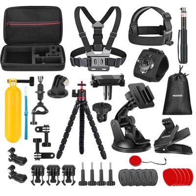 NEEWER Kit Accessori Action Cam Pro 35in1 Compatibile con DJI Osmo Action 5 Pro 4 3 GoPro, Supporto Adattatore a Sgancio Rapido per Immersioni Escursionismo Motociclismo Ciclismo Sci Surf Vlog, GP-51 NEEWER Kit Accessori Action Cam Pro 35in1 Compatibile con DJI Osmo Action 5 Pro 4 3 GoPro, Supporto Adattatore a Sgancio Rapido per Immersioni Escursionismo Motociclismo Ciclismo Sci Surf Vlog, GP-51