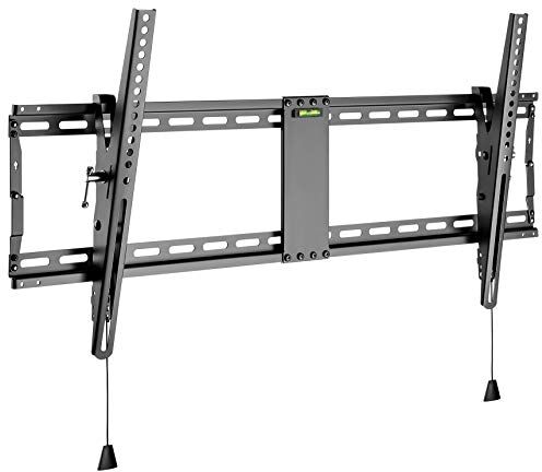 goobay 49930 Supporto da parete per TV Pro TILT (XL) da 43" a 100", 70 kg, inclinabile, spostamento laterale, colore: Nero