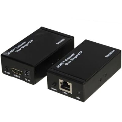 LINK ESTENSORE HDMI TRAMITE CAVO CAT5E/6 FINO A 120 METRI 4K LINK ESTENSORE HDMI TRAMITE CAVO CAT5E/6 FINO A 120 METRI 4K