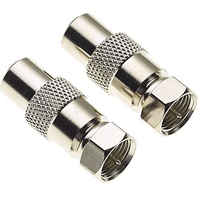 Keple Spina Maschio Tipo F A Spina Maschio PAL, Connettore Cavo Antenna TV Coassiale, Adattatore Da Spina F A PAL, Ideale Per TV, Confezione Da 2 Keple Spina Maschio Tipo F A Spina Maschio PAL, Connettore Cavo Antenna TV Coassiale, Adattatore Da Spina F A PAL, Ideale Per TV, Confezione Da 2