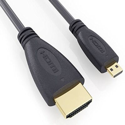 Dragon Cavo ad alta velocità da micro HDMI (tipo D) a HDMI (tipo A) per collegare la fotocamera ASUS EEE PAD MEMO a TV, HDTV, LCD, Plasma, monitor con porta HDMI, cavo di qualità premium oro, audio e video, Dragon Cavo ad alta velocità da micro HDMI (tipo D) a HDMI (tipo A) per collegare la fotocamera ASUS EEE PAD MEMO a TV, HDTV, LCD, Plasma, monitor con porta HDMI, cavo di qualità premium oro, audio e video,