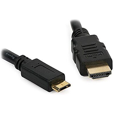 DragonTrading Cavo da mini HDMI a HDMI, 1,8 m, per collegare fotocamera Canon EOS 6D a TV, HDTV, LCD, Plasma, monitor con porta HDMI DragonTrading Cavo da mini HDMI a HDMI, 1,8 m, per collegare fotocamera Canon EOS 6D a TV, HDTV, LCD, Plasma, monitor con porta HDMI