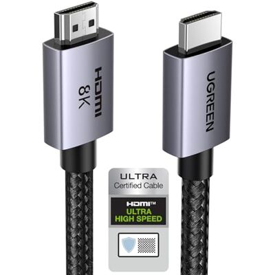 UGREEN Cavo HDMI 2.1 Certificato 10K 8K 60Hz 4K 240Hz 48Gbps (5M) UGREEN Cavo HDMI 2.1 Certificato 10K 8K 60Hz 4K 240Hz 48Gbps (5M)