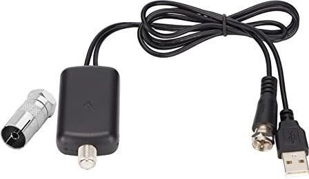 Goshyda Amplificatore del Segnale Dell'antenna TV, Amplificatore Dell'antenna TV HD da 25 DB Boost del Segnale per Interni TV USB con Boost del Canale Ad Alto Guadagno, per il Miglioramento del Segnale TV