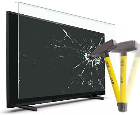 VENTON Salvaschermo TV schermo 165 (65 pollici) Sospeso e Fisso Protezione TV Anti danno Pellicola TV per Televisori LCD, LED, OLED 4K e QLED HDTV, Proteggi Schermo per Televisori