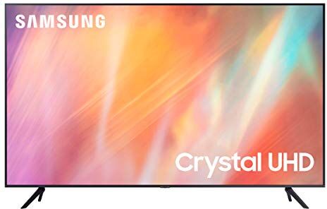 Samsung TV Crystal UHD 4K UE55AU7090UXZT Smart TV 55", Modello 2022 AU7090, Wi-Fi Black 2022