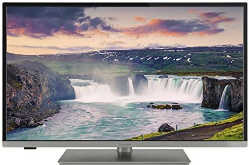 Panasonic TX-32MS350E, Smart 2023 TV HD LED da 32 Pollici, High Dynamic Range (HDR), Assistente Google e Alexa,USB Media Player, Montaggio a Parete,Argento Inox