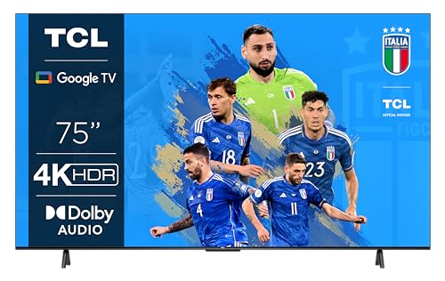 TCL 75P639 TV 75”, 4K HDR, Ultra HD, Google TV con Design senza Bordi