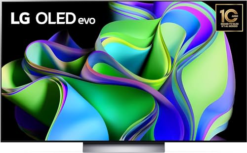 LG OLED evo 77'', Smart TV 4K, OLED77C34LA, Serie C3 2023, Processore α9 Gen6, Brightness Booster, OLED Dynamic Tone Mapping Pro, Dolby Vision, 4 HDMI 2.1 @48Gbps, VRR, Alexa, ThinQ AI, webOS 23