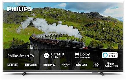 Philips PUS7608 189 cm (75 pollici) Smart 4K LED TV, 60Hz, Pixel Precise Ultra HD & HDR10+, Dolby Vision & Dolby Atmos, SAPHI, Altoparlanti 20W, Compatibile con Assistente Google & Alexa