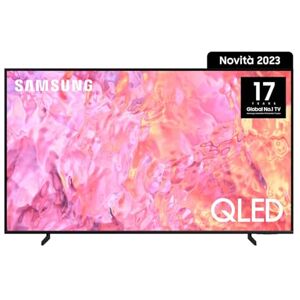 Samsung TV QE55Q60CAUXZT QLED 4K, Smart TV 55" Processore Quantum 4K Lite, 100% volume colore con Quantum Dot, OTS Lite, Integrato con Bixby e Alexa compatibile con Google Assistant, Black 2023