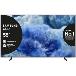 Samsung QLED 4K Vision AI Smart TV 55'' QE55Q8FAAUXZT, Q8F, Q4 AI Processor, 4K Upscaling, OTS Lite, Air Slim Design, 100% di Volume Colore con Quantum Dot, PACCHETTO INTRATTENIMENTO, 2025 Samsung QLED 4K Vision AI Smart TV 55'' QE55Q8FAAUXZT, Q8F, Q4 AI Processor, 4K Upscaling, OTS Lite, Air Slim Design, 100% di Volume Colore con Quantum Dot, PACCHETTO INTRATTENIMENTO, 2025