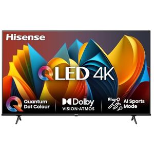Hisense TV 75" QLED 4K 75E77NQ, Smart TV VIDAA U7, Dolby Vision, HDR 10+, Game Mode Plus, Dolby Atmos, Alexa Built-in, VIDAA Voice, Tuner DVB-T2/S2 HEVC 10, lativù 4K Hisense TV 75" QLED 4K 75E77NQ, Smart TV VIDAA U7, Dolby Vision, HDR 10+, Game Mode Plus, Dolby Atmos, Alexa Built-in, VIDAA Voice, Tuner DVB-T2/S2 HEVC 10, lativù 4K