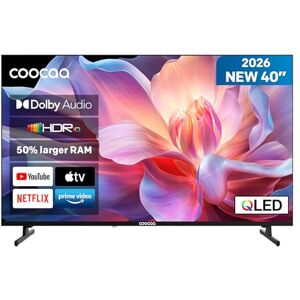 coocaa 40 Pollici Smart TV, QLED Televisore, Full HD, HDR 10, Dolby Audio, 1.5GB RAM Upgrade, Low Blue Light DVB-T/T2/C/S/S2 CI+ HEVC Main10, (40CTQH38Z, 2026 Nuovo Modello) coocaa 40 Pollici Smart TV, QLED Televisore, Full HD, HDR 10, Dolby Audio, 1.5GB RAM Upgrade, Low Blue Light DVB-T/T2/C/S/S2 CI+ HEVC Main10, (40CTQH38Z, 2026 Nuovo Modello)
