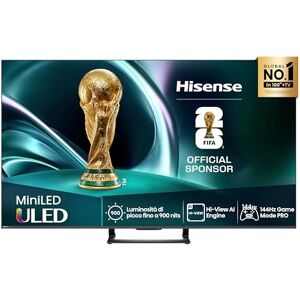 Hisense TV 65" Mini-LED 144Hz 4K 2025 65U72Q, Smart TV VIDAA U8, Dolby Vision IQ, HDR 10+ Adaptive, 144Hz Game Mode PRO, Dolby Atmos 2.1 con Subwoofer, Alexa Built-in, VIDAA Voice, lativù 4K, 65'' Hisense TV 65" Mini-LED 144Hz 4K 2025 65U72Q, Smart TV VIDAA U8, Dolby Vision IQ, HDR 10+ Adaptive, 144Hz Game Mode PRO, Dolby Atmos 2.1 con Subwoofer, Alexa Built-in, VIDAA Voice, lativù 4K, 65''