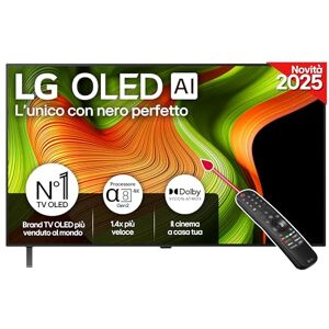 LG OLED AI B5 TV 48 pollici, Smart TV 4K, Processore α8 Gen2, webOS con AI, Dolby Vision e Atmos, Gaming con VRR, GSYNC e FreeSync 4K@120Hz, 4 HDMI 2.1, Alexa, OLED48B56LA 2025 LG OLED AI B5 TV 48 pollici, Smart TV 4K, Processore α8 Gen2, webOS con AI, Dolby Vision e Atmos, Gaming con VRR, GSYNC e FreeSync 4K@120Hz, 4 HDMI 2.1, Alexa, OLED48B56LA 2025