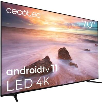 Cecotec TV LED 70" Smart TV Serie A2 ALU20070. 4K UHD, Android 11, Design Senza Cornice, MEMC, Dolby Vision e Dolby Atmos, HDR10, 2 Altoparlanti da 10W, Modello 2023 Cecotec TV LED 70" Smart TV Serie A2 ALU20070. 4K UHD, Android 11, Design Senza Cornice, MEMC, Dolby Vision e Dolby Atmos, HDR10, 2 Altoparlanti da 10W, Modello 2023