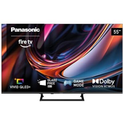 Panasonic TV-55W80C, 4K UHD VIVID QLED+ Televisore, Glare Free Max Fire TV Panasonic TV-55W80C, 4K UHD VIVID QLED+ Televisore, Glare Free Max Fire TV