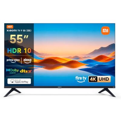 Xiaomi TV 55 pollici 2026, 4K UHD Smart TV Fire OS8 HDR10 L55MB-FAVEU Triple Tuner DVB-C/S/S2/T/T2, 120Hz Game Boost Mode, 2GB+32GB, works with Apple AirPlay,Alexa,HDR10,MEMC Xiaomi TV 55 pollici 2026, 4K UHD Smart TV Fire OS8 HDR10 L55MB-FAVEU Triple Tuner DVB-C/S/S2/T/T2, 120Hz Game Boost Mode, 2GB+32GB, works with Apple AirPlay,Alexa,HDR10,MEMC
