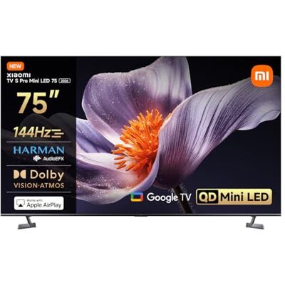 Xiaomi TV S Pro Mini LED 75,smart tv,4k QLED,144Hz Google TV,HDR 10+, Tuner DVB-C/S/S2/T/T2,MEMC,Dolby Vision,Dolby Atmos,DTS-X,Harman AudioEFX,Integrazione Alexa, Airplay2 Xiaomi TV S Pro Mini LED 75,smart tv,4k QLED,144Hz Google TV,HDR 10+, Tuner DVB-C/S/S2/T/T2,MEMC,Dolby Vision,Dolby Atmos,DTS-X,Harman AudioEFX,Integrazione Alexa, Airplay2