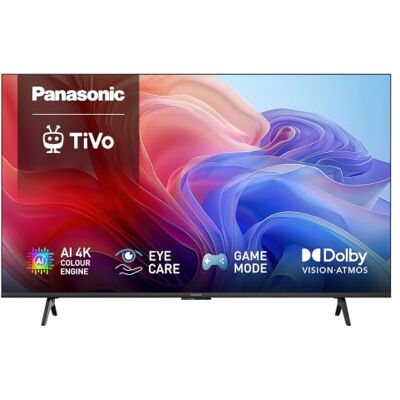 Panasonic TB-43W60CEZS, 43" (108cm), Smart TV 4K LED TiVo, Game Mode, Dolby Vision Atmos, AI 4K Colour Engine, Assistente vocale, Multi HDR Support, Bluetooth, Serie W60C, 2026 Panasonic TB-43W60CEZS, 43" (108cm), Smart TV 4K LED TiVo, Game Mode, Dolby Vision Atmos, AI 4K Colour Engine, Assistente vocale, Multi HDR Support, Bluetooth, Serie W60C, 2026
