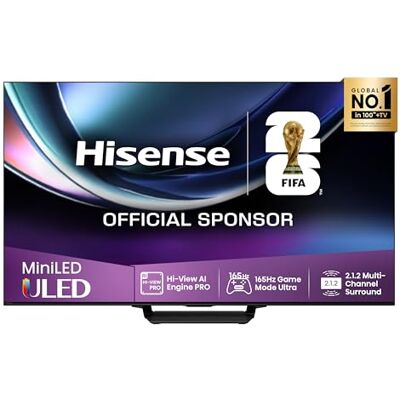 Hisense Smart TV MiniLED 85" 4K 85U7Q PRO, Smart TV VIDAA con 1000+APP, Dolby Vision IQ, HDR 10+ Adaptive, 165Hz Game Mode Ultra, Dolby Atmos 2.1.2 con Subwoofer Hisense Smart TV MiniLED 85" 4K 85U7Q PRO, Smart TV VIDAA con 1000+APP, Dolby Vision IQ, HDR 10+ Adaptive, 165Hz Game Mode Ultra, Dolby Atmos 2.1.2 con Subwoofer