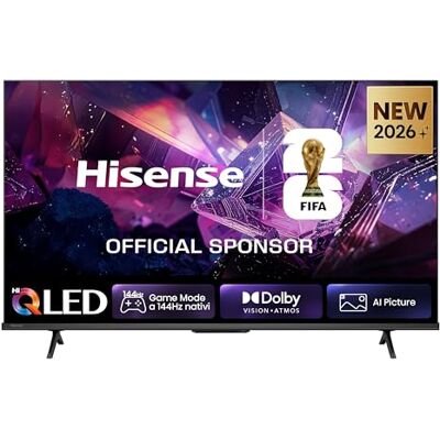 Hisense Smart TV QLED 144Hz 43" 4K 43E7S PRO, Audio Dolby Atmos, VIDAA OS con 1000+ APP, Dolby Vision IQ, HDR 10+, Native 144Hz Game Mode, AirPlay2, Alexa Built-in, lativù 4K Hisense Smart TV QLED 144Hz 43" 4K 43E7S PRO, Audio Dolby Atmos, VIDAA OS con 1000+ APP, Dolby Vision IQ, HDR 10+, Native 144Hz Game Mode, AirPlay2, Alexa Built-in, lativù 4K