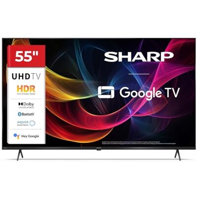 Sharp 55HL4365E TV 55” LED 4K UHD 60Hz, Google TV, Dolby Vision Smart TV 55” LED 4K UHD con Google TV, Dolby Vision, Dolby Atmos, Smooth Motion, HDMI 2.1 e Google Cast. Sharp 55HL4365E TV 55” LED 4K UHD 60Hz, Google TV, Dolby Vision Smart TV 55” LED 4K UHD con Google TV, Dolby Vision, Dolby Atmos, Smooth Motion, HDMI 2.1 e Google Cast.