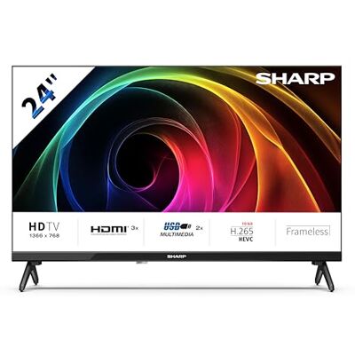 Sharp 40HA1305E NON-SMART 40" FHD, FRAMELESS, 60Hz, Sonido 2x8W, HDMIx3, USBx2, Colore nero Sharp 40HA1305E NON-SMART 40" FHD, FRAMELESS, 60Hz, Sonido 2x8W, HDMIx3, USBx2, Colore nero