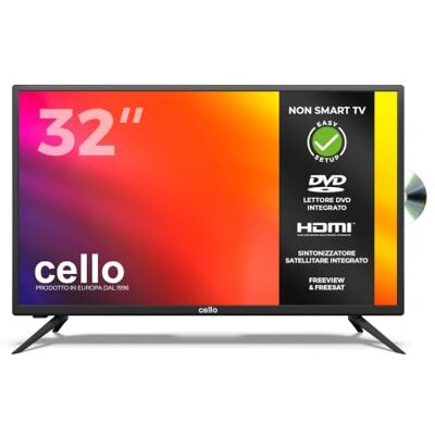CELLO C3220FDE - TV LED 32" - Risoluzione HD-ready - DVB-T2 (H.265) - Nero CELLO C3220FDE - TV LED 32" - Risoluzione HD-ready - DVB-T2 (H.265) - Nero