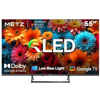 Metz TV 55" 4K Smart Google TV 55MQF7500Z, QLED, HDR10+, Dolby Vision & Atmos, MEMC, Blue Light Reduction EyeCare, Bluetooth Remote Control, DVB-T2/C/S2 Tuner Metz TV 55" 4K Smart Google TV 55MQF7500Z, QLED, HDR10+, Dolby Vision & Atmos, MEMC, Blue Light Reduction EyeCare, Bluetooth Remote Control, DVB-T2/C/S2 Tuner