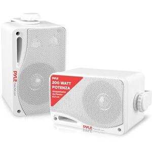 Pyle Cassa Bluetooth Wireless Impermeabile per Esterni, 3 Vie, Attivi/Passivi, Montaggio Parete/Soffitto, Resistente Intemperie, Patio e Interni Pyle Cassa Bluetooth Wireless Impermeabile per Esterni, 3 Vie, Attivi/Passivi, Montaggio Parete/Soffitto, Resistente Intemperie, Patio e Interni