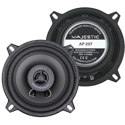 Majestic AP 207 SC – Coppia di altoparlanti per auto 130mm (5”), 120W, 2 vie, confezione scatola Majestic AP 207 SC – Coppia di altoparlanti per auto 130mm (5”), 120W, 2 vie, confezione scatola