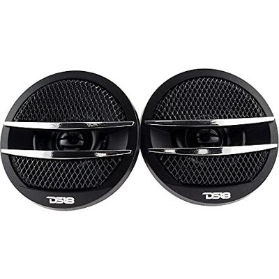 DS18 Tweeter X1 200 Watt Massimo Cupola PEI ferrite Tweeter Set di 2 Argento DS18 Tweeter X1 200 Watt Massimo Cupola PEI ferrite Tweeter Set di 2 Argento