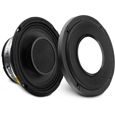 DS18 Altoparlante audio ibrido di fascia media bassa da 16,5 cm, con driver integrato e griglia inclusa, 300 W, max 150 W, RMS, 4 Ohm (1 altoparlante) DS18 Altoparlante audio ibrido di fascia media bassa da 16,5 cm, con driver integrato e griglia inclusa, 300 W, max 150 W, RMS, 4 Ohm (1 altoparlante)