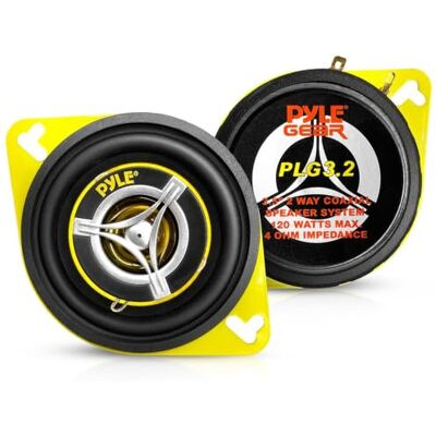 Pyle Sistema di Altoparlanti Per Auto, Casse Auto da 8,9 Centimetri 120 Watt 4 Ohm con Tweeter E Struttura Magnetica da 0,57 Chilogrammi Pyle Sistema di Altoparlanti Per Auto, Casse Auto da 8,9 Centimetri 120 Watt 4 Ohm con Tweeter E Struttura Magnetica da 0,57 Chilogrammi