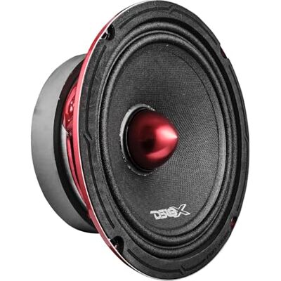 DS18 PRO-X6BM PRO Series Altoparlante midrange da 16,50 cm, 250 Watt RMS, 500 Watt max 8 ohm con ogiva rossa, tutta voce set da 1 DS18 PRO-X6BM PRO Series Altoparlante midrange da 16,50 cm, 250 Watt RMS, 500 Watt max 8 ohm con ogiva rossa, tutta voce set da 1