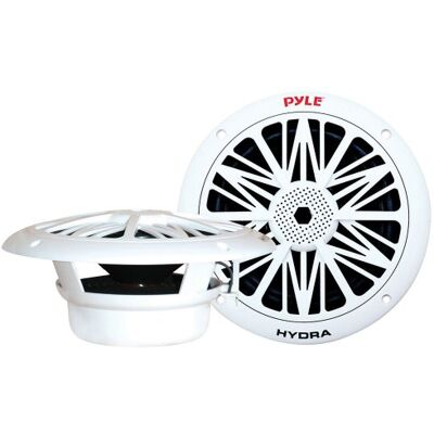 Pyle PLMR82 Coppia di altoparlanti bidirezionali nautici, 300 W, colore: Bianco Pyle PLMR82 Coppia di altoparlanti bidirezionali nautici, 300 W, colore: Bianco