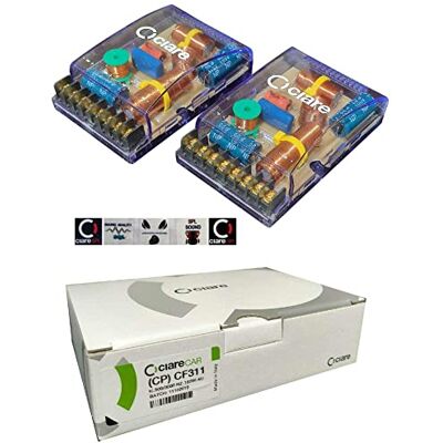 Ciare 2 CF311 crossover passivi 4 ohm 160 watt rms predisposizione auto per sistema a 3 vie woofer midrange tweeter porte portiere sportelli, coppia + 5 sticker omaggio Ciare 2 CF311 crossover passivi 4 ohm 160 watt rms predisposizione auto per sistema a 3 vie woofer midrange tweeter porte portiere sportelli, coppia + 5 sticker omaggio