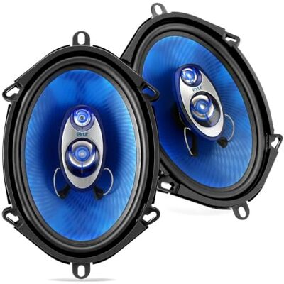 Pyle Casse Auto Altoparlanti 13 x 18 cm Coppia, Cono in Polipropilene Blu 3 Vie 300 Watt con Surround in Gomma Butilica 80-20kHz Impedenza 4 Ohm e Bobina ASV 2,54 Centimetri Pyle Casse Auto Altoparlanti 13 x 18 cm Coppia, Cono in Polipropilene Blu 3 Vie 300 Watt con Surround in Gomma Butilica 80-20kHz Impedenza 4 Ohm e Bobina ASV 2,54 Centimetri