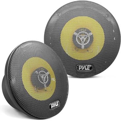 Pyle Sistema di Altoparlanti Auto a Tre Vie Giallo/Nero, 16,5 cm, 280 Watt, 4 Ohm, con Tweeter e Magneti da 1 kg, Profondita di Montaggio 5,7 cm, Coppia Pyle Sistema di Altoparlanti Auto a Tre Vie Giallo/Nero, 16,5 cm, 280 Watt, 4 Ohm, con Tweeter e Magneti da 1 kg, Profondita di Montaggio 5,7 cm, Coppia