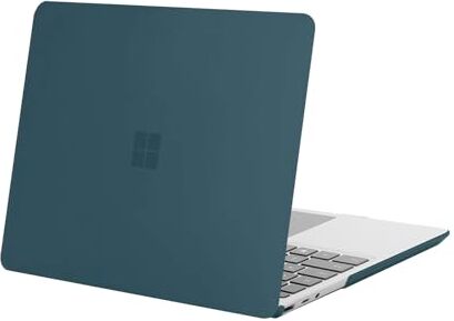 MOSISO Case Solo Compatibile con Microsoft Surface Laptop Go 2/1 12,4 Pollici 2022 2020 Release (Modelli: 2013 & 1943), Protettiva Plastica Custodia Rigida, Teal Green