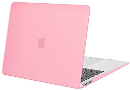 MOSISO Custodia Rigida Compatibile con MacBook Air 13 Pollici 2022 2021 2020 2019 2018 Rilascio A2337 M1 A2179 A1932 Retina Display con Touch ID,Protettiva Plastica Case Cover, Rosa