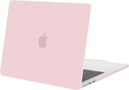 MOSISO Custodia Compatibile con MacBook Air 13,6 Pollici Cover 2024 2023 2022 Rilascio M3 A3113 M2 A2681 Chip con Liquid Retina Display & Touch ID, Protettiva Plastica Case Rigida, Quarzo Rosa