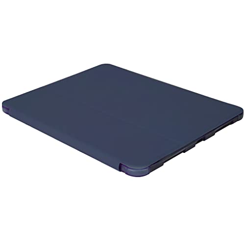 JOYLYJOME Compatibile con iPad (12,9 pollici), custodia pieghevole a forma di Y con fessura per penne, materiale acrilico, bianco blu ghiaccio