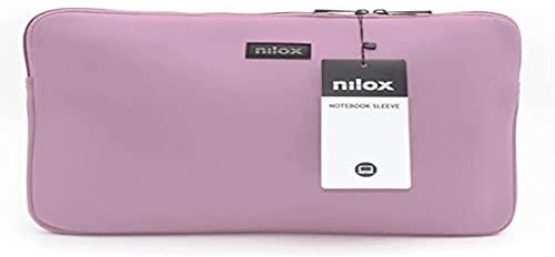 Nilox , Sleeve Rosa 14", Borsa Porta PC 14" Compatta e Leggera, Peso 120 Grammi, Dimensioni 36.5 x 27 x 3 cm (LxAxP), 5 Colorazioni Disponibili, Colore Rosa